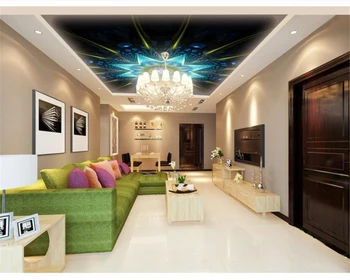 

beibehang Custom Wallpaper Abstract Colorful Geometric Texture Ceiling Fresco Zenith Ceiling wallpaper for walls 3 d behang