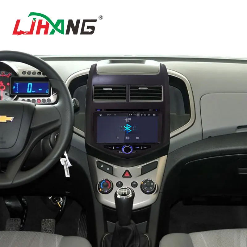LJHANG Автомобильный мультимедийный плеер Android 10 для Chevrolet Aveo/Sonic 2011 2013 WIFI 2 Din
