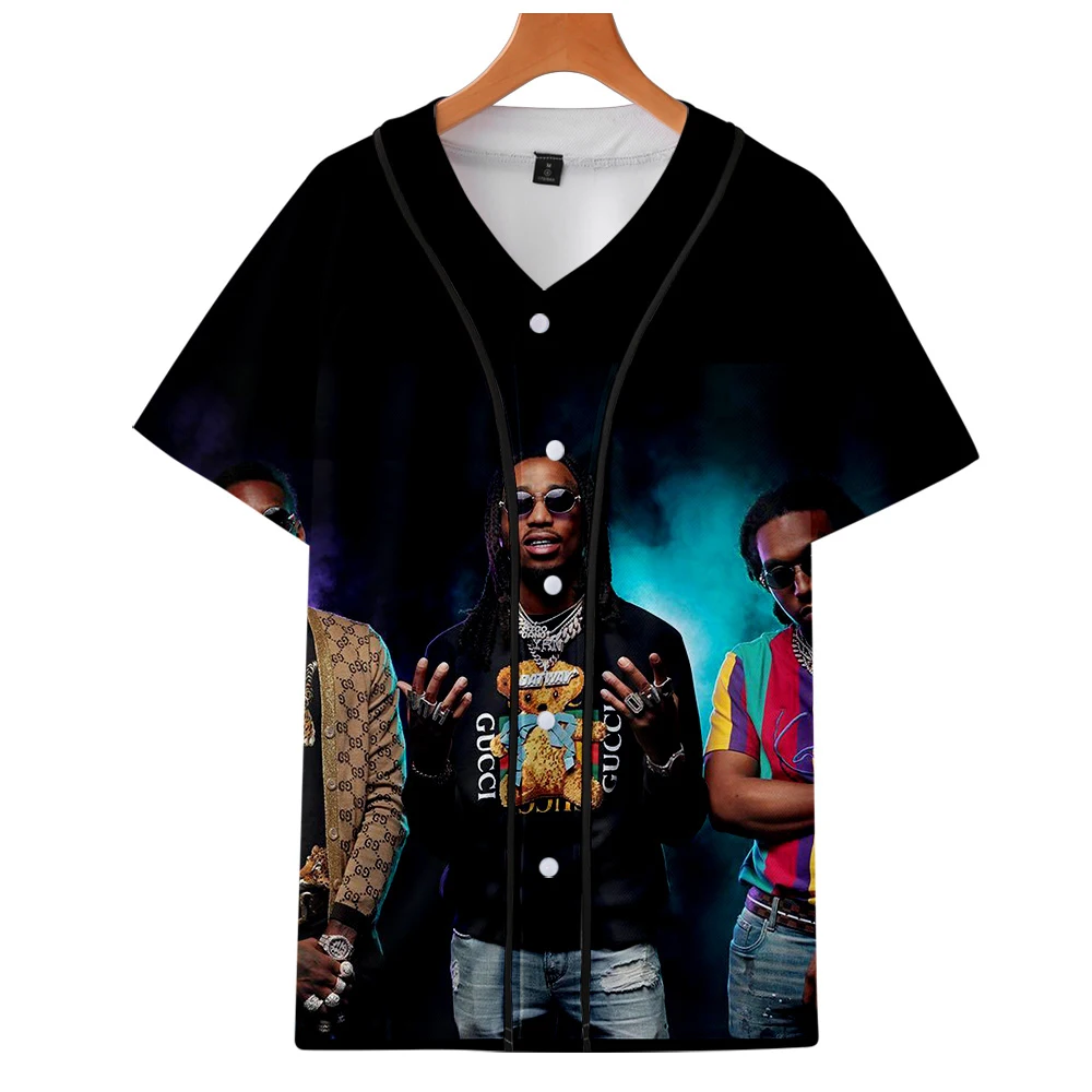 Бейсбольная куртка luckysunday Migos в стиле Харадзюку модная 3d одежда с коротким