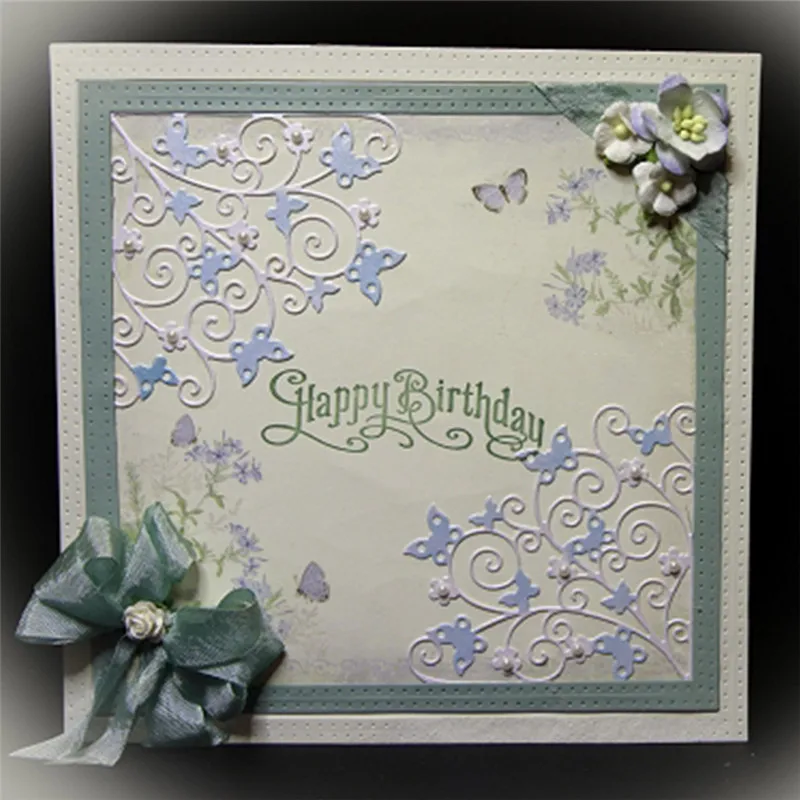 

DiyArts Fluttering Butterfly Corner Cutting Dies for Scrapbooking Card Making Album Embossing Crafts Diecut Christmas New 2019