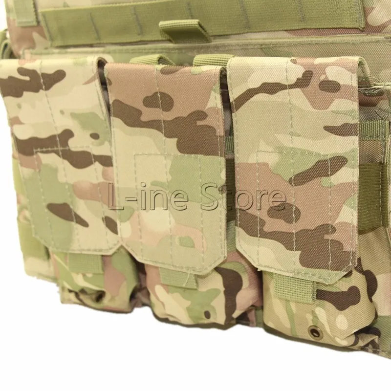 Мультикам Тактический жилет Molle Combat Strike Plate Carrier жилет стальной проволочный Жилет Охотничий Открытый военный инвентарь CP камуфляж