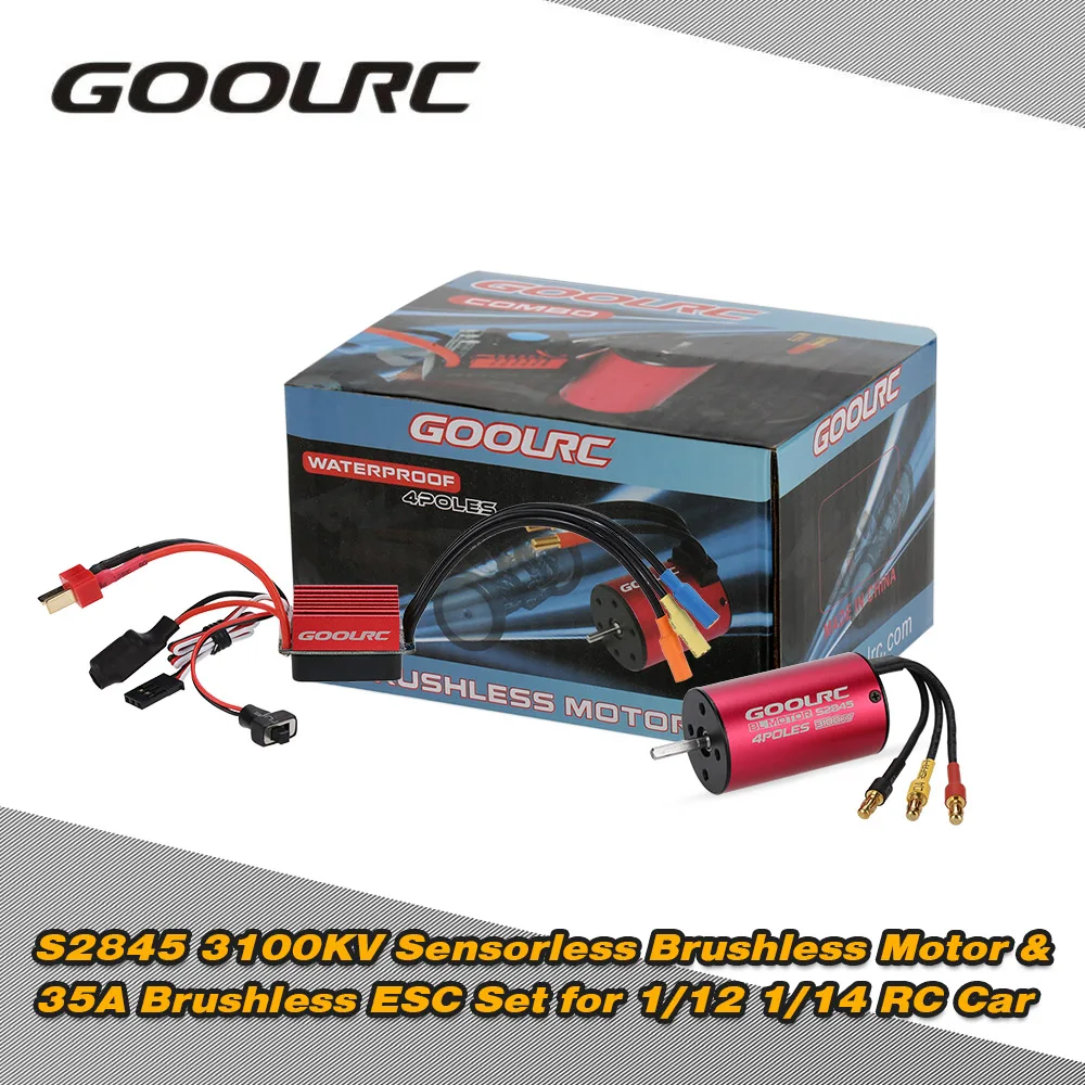 Оригинальный Бессенсорный бесщеточный двигатель GoolRC S2845 3100KV и 35A ESC