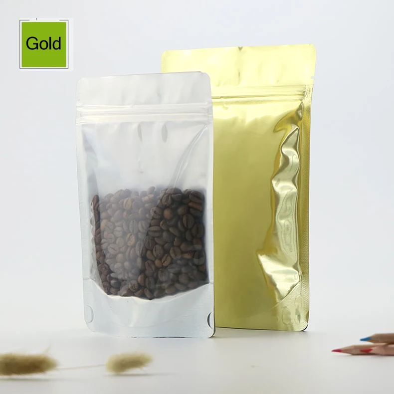 1 color,zipper,black,Silver,Gold,white,Standing,Self-styled,Aluminum foil bag,package,food,nuts,dried fruit Snack,Milk tea,nslucent,black,purple,yin and yang,zip lock (6)