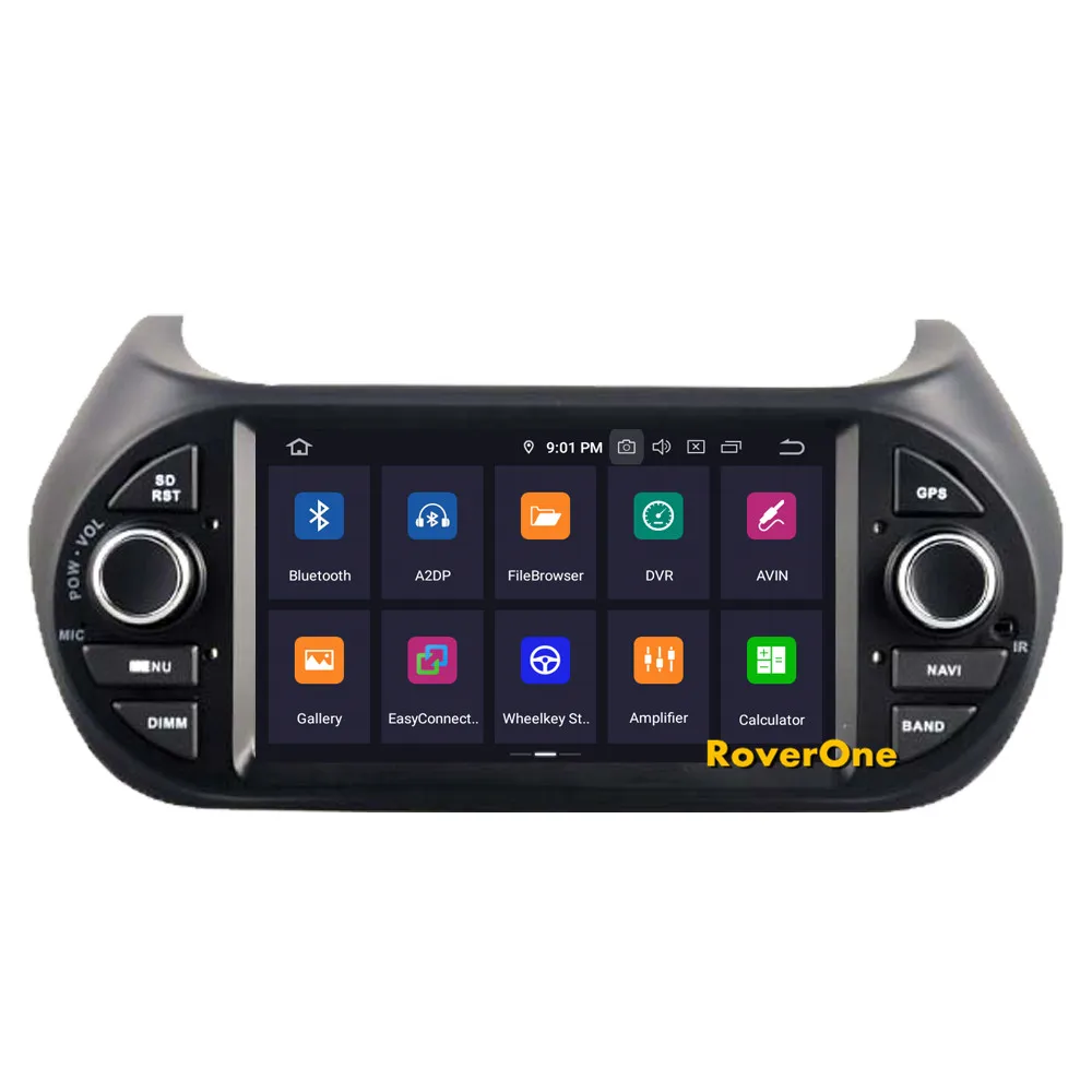 Sale RoverOne Car Multimedia Player For Fiat Fiorino Qubo For Citroen Nemo For Peugeot Bipper Android 9.0 Octa Core Radio Navigation 4