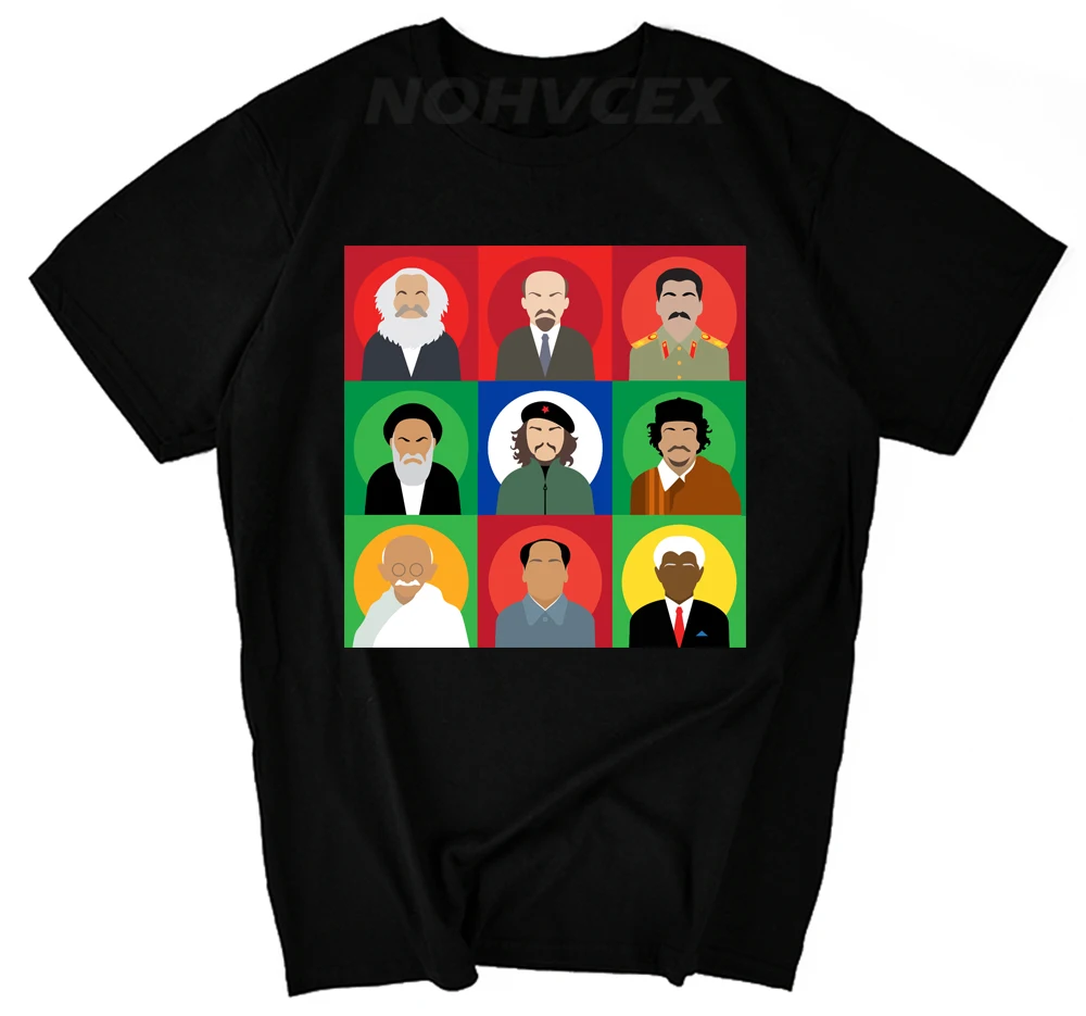 

Top design It's a me Stalin Lenin Marx communism Mario Anime theme DIY Men's short sleeve T-shirt 050