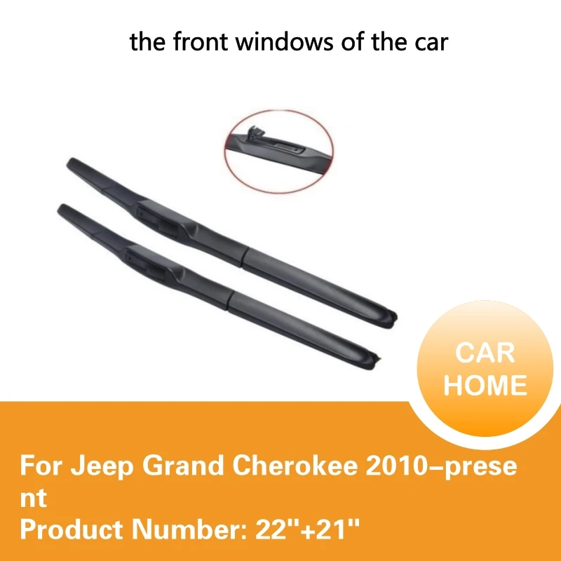 Wiper Blade Used For Jeep Grand Cherokee 22''+21'' 2 Pieces Windscreen 2010-present Natural Rubber Car Accessaries |