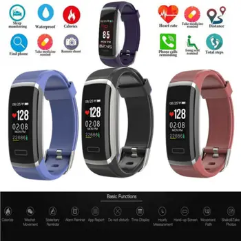 

Smart Band Watch Bracelet Wristband Fitness Tracker Blood Pressure HeartRate