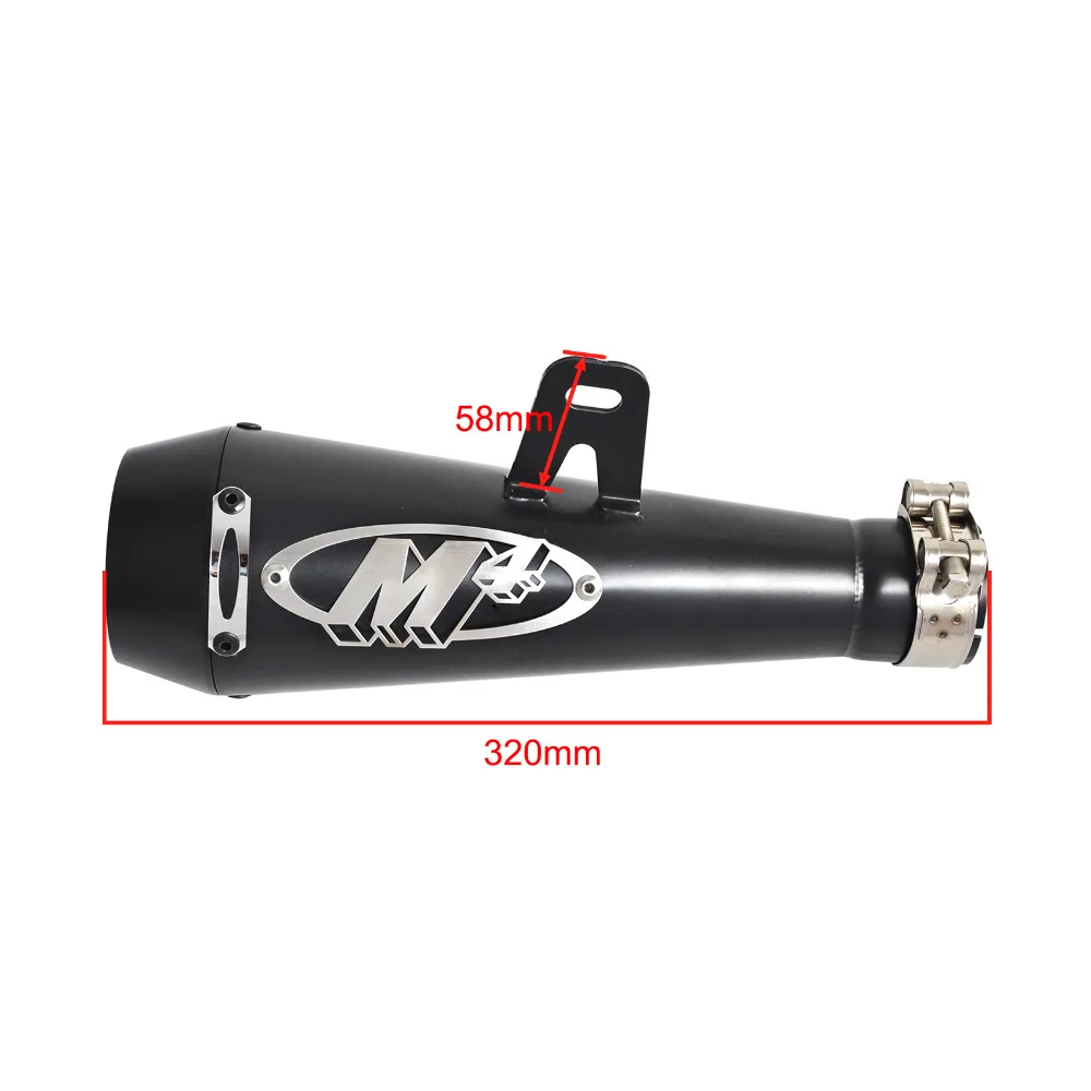 51 мм мотоциклетная выхлопная труба глушителя M4 большого объема Модифицированная труба для Yamaha R6 для Kawasaki M4 для Honda CBR1000 YA001
