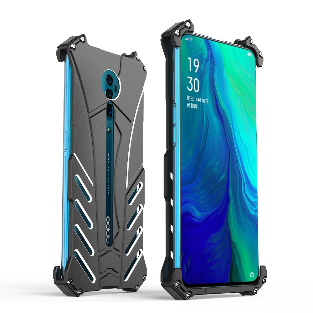 R-JUST чехол для OPPO Reno BATMAN Luxury Doom Heavy Duty Armor металлические алюминиевые чехлы