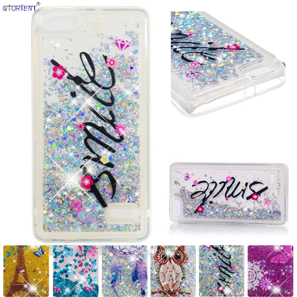 

Fitted Case for Huawei Honor 4C 4 C Cute Dynamic Liquid Quicksand Glitter Full Cover CHM-U01 CHC-U01 CHC-U23 CHM CHC U01 U23 U03