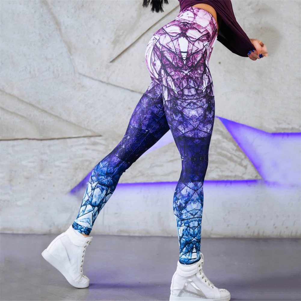 Цветные женские брюки для йоги, бега, трико, спортивные Леггинсы, спортивный костюм, тренировочные брюки, одежда для спортзала