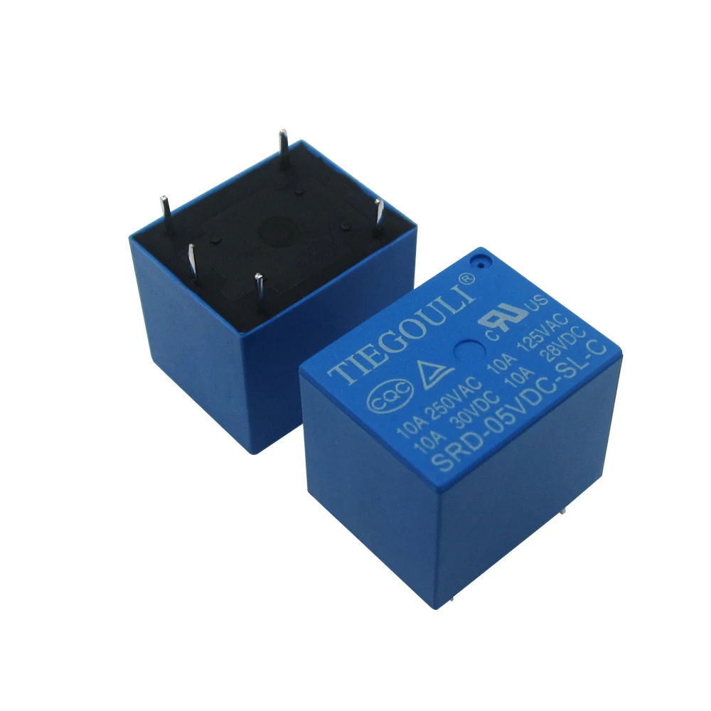 

5PCS/LOT SRD-05VDC-SL-C Relay T73-5V 5 pin PCB Type 10A 5V DC Power Relay