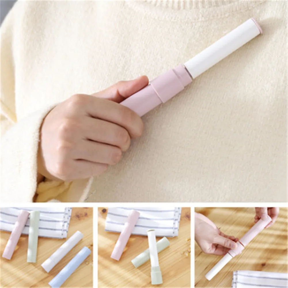 

Mini Useful Tear-out Sticky Paper Hair Remove Brush Roller Portable Electrostatic Compact Pocket Manual Lint Sticking Roller