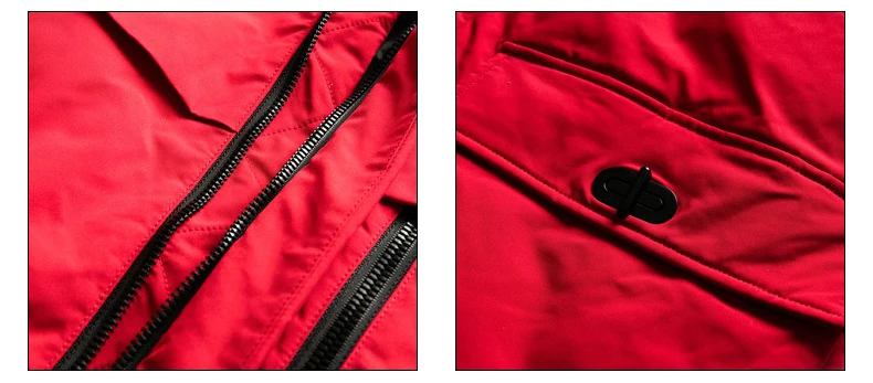 Пионерский лагерь новые зимние толстые теплые пуховики брендовая мужская одежда большие карманы Парки мужчина 90% серый утка вниз красный AYR801462