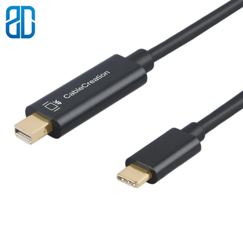 USB C для Mini DP кабель типа DisplayPort 4K 60Hz Алюминиевый адаптер (не Thunderbolt) MacBook Pro Chromebook