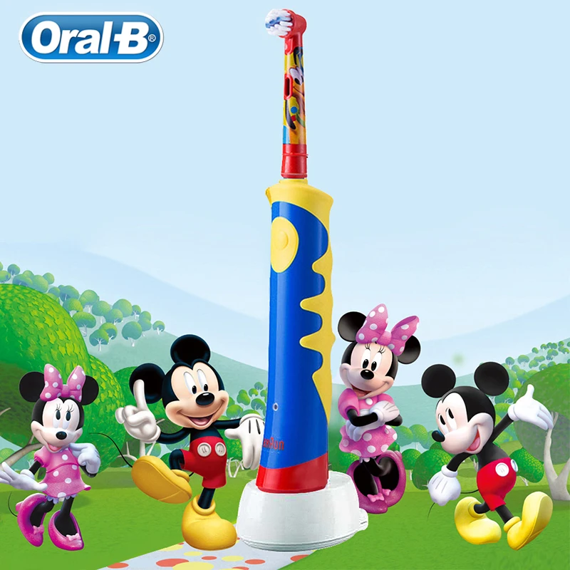 

Oral B Children Cartoon Electric Toothbrush Waterproof Soft Bristle Oral Hygiene Massage Teeth Professional Rotary Toothbrush