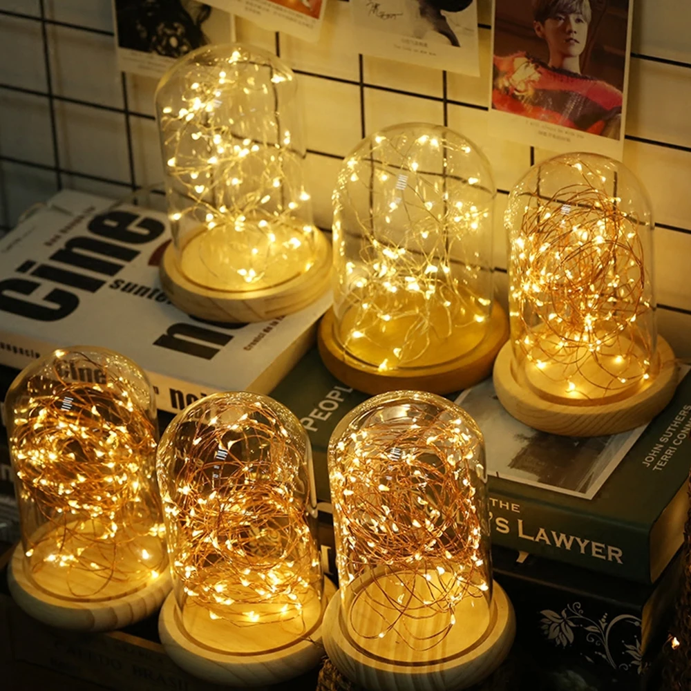 FS-LED String Lights Battery Powered String Light Warm White copper Silver Wire Lights for Trees Wedding Parties Jar Bedroom FS-LED String Lights Battery Powered String Light Warm White copper Silver Wire Lights for Trees Wedding Parties Jar Bedroom