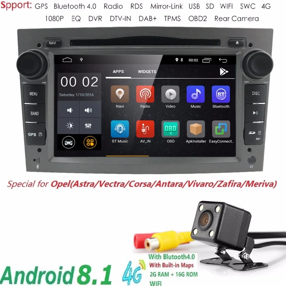 

2Din Radio for Opel Antara Car DVD For Opel Astra DVD Corsa VECTRA ZAFIRA Vauxhall Canbus RDS GPS Android8.1 TPMS DVR DAB 4GWIFI