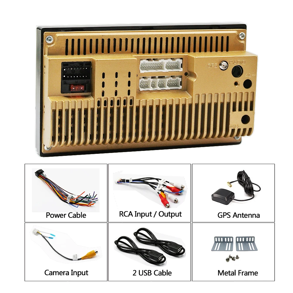 S6 2 Din Car Stereo Android 8,1 Quad Core 7 pulgadas de navegación GPS Auto Radio enlace espejo Bluetooth Video de música 1 GB de RAM 16 GBROM - 5