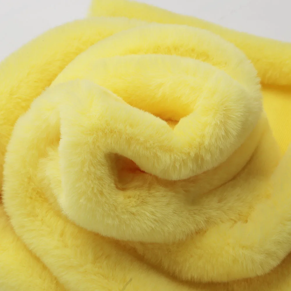 

Multi color 1.5cm long faux rabbit fur fabric fluffy fur tissu stoffen for DIY accessories clothing upholstery width160cm