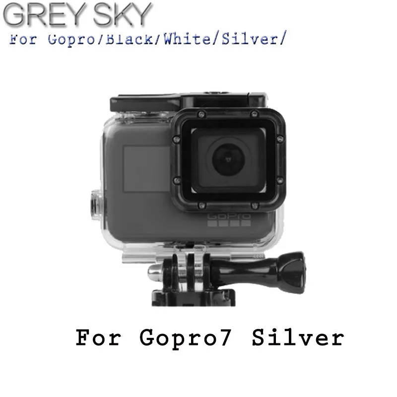 Водонепроницаемый чехол с сенсорным экраном для GoPro Hero 7 Black Go Pro Hero7 серебристый/белый защитный чехол для камеры аксессуары для крепления