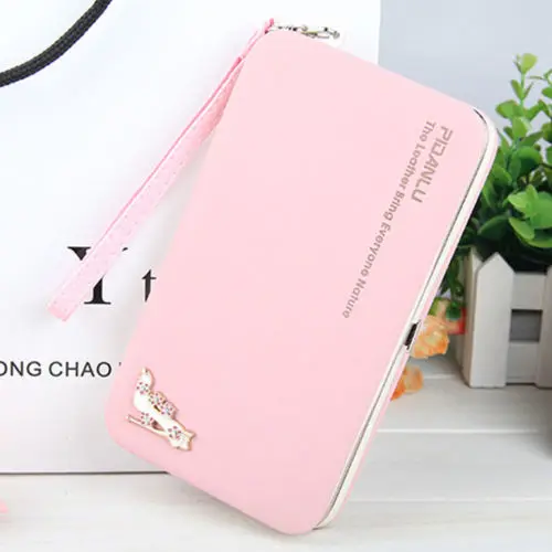 

Women Lady Clutch Leather Wallet Long Card Holder Phone Bag Case Purse Handbag
