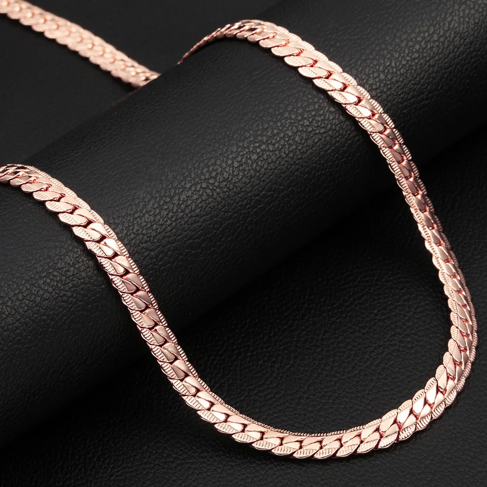 Stamp Necklace Snake Chain 6MM Thick 