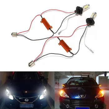

2Pcs/Set Car Turn Signal Light LED Car DRL 1156 42 LEDs 2 In 1 Car-styling Daytime Running Lights Auto Lamps DC 12V