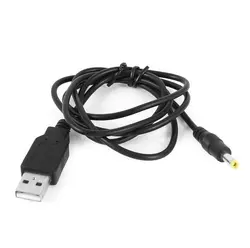 Высокая скорость USB 2,0 мужчина к DC 4,0 мм x 1,7 мм силовой кабель 3Ft черный