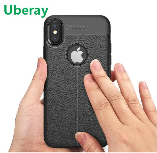 

Luxury Leather case For Apple iPhone X case iphone 10 cover Soft silicon Fashion for man back cover for iphone 6 7 8 plus Cell