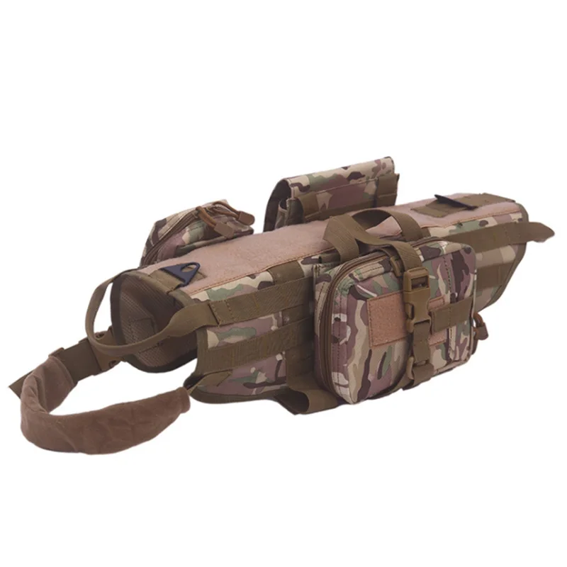 Тактический Жилет для собак Harnes s M ilitary Molle камуфляжная шлейка маленьких средних и