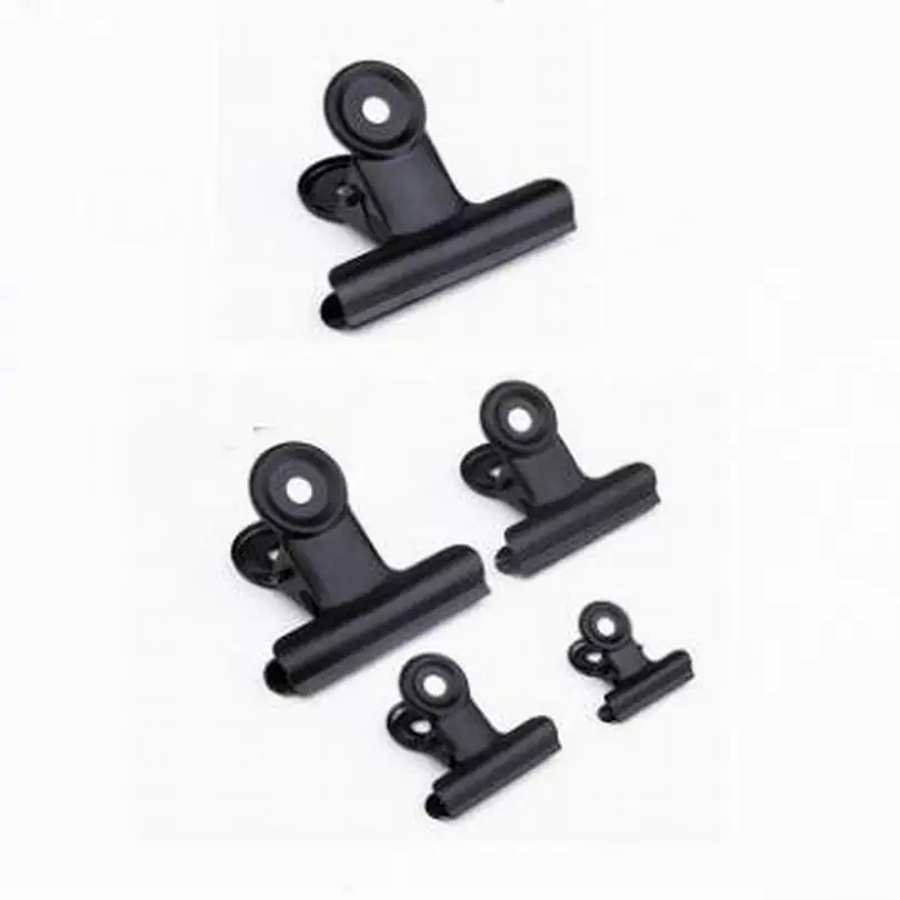 

Size 22mm/38mm/50mm Black Metal Paper Clips Documents Notes Letter Paperclips High Quality Binder Clips Office Accessories