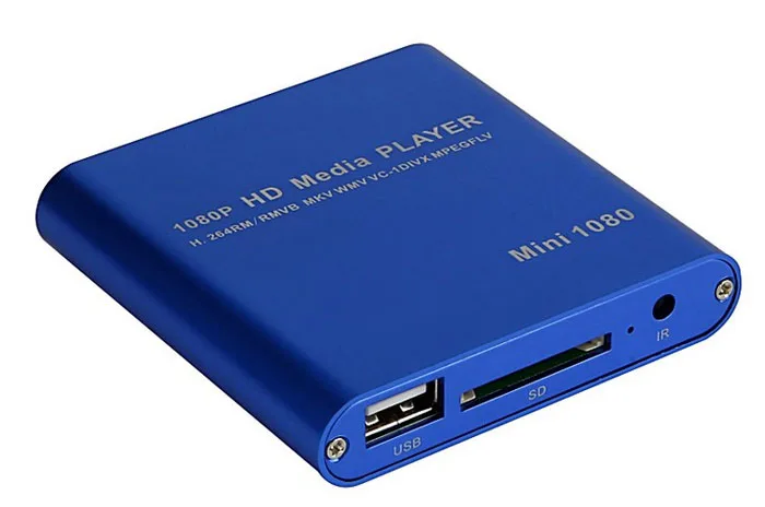 Binmer 1080 P мини HDD Media Player MKV/H.264/rmvb HD с хостом USB/SD Card Reader JA08 Прямая доставка