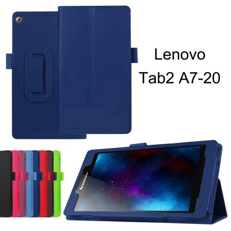 Для lenovo Tab 2 A7-10 A7-10F A7-20 A7-20F Tab2 A7 20 10 Tablet крышка чехол откидной держатель мода искусственная кожа флип чехол+ Защитная пленка на экран