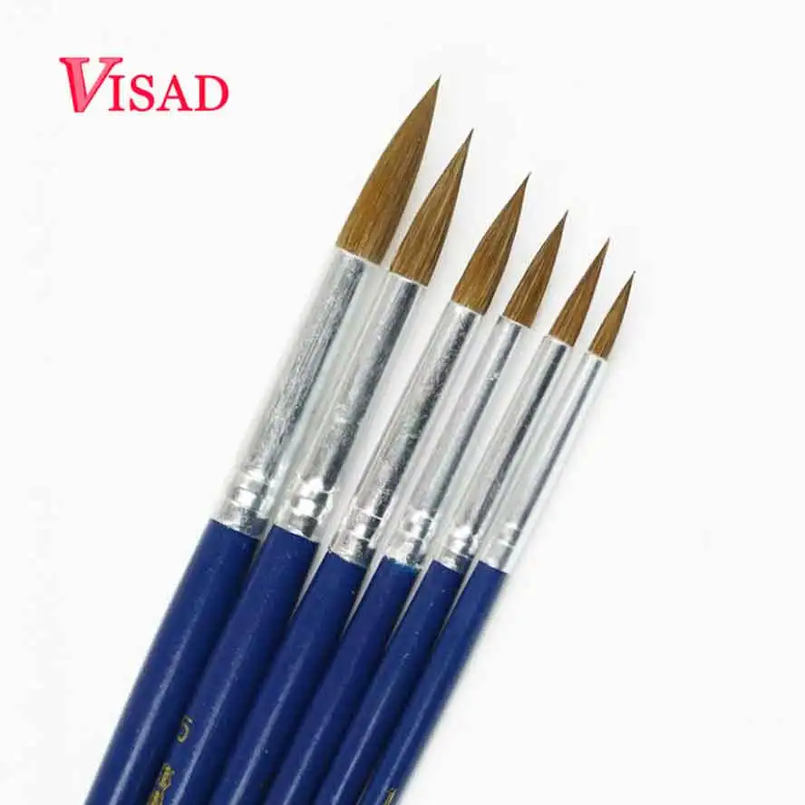 6pcs/set Painting Calligraphy brush Watercolor Gouache Paint Brushes