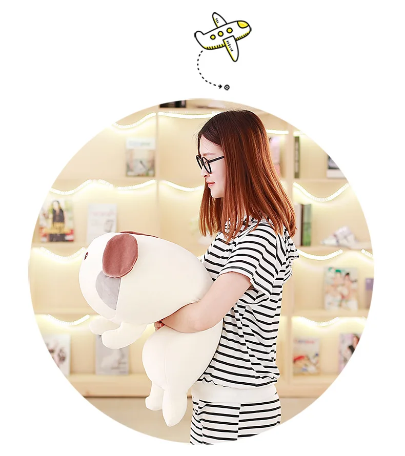 1pcs 4060cm Super Cute Dog Plush Toy Lovely Soft Stuffed Animal Fat Husky Dog Pillow Toys for Children Birthday Christmas Gift (14)