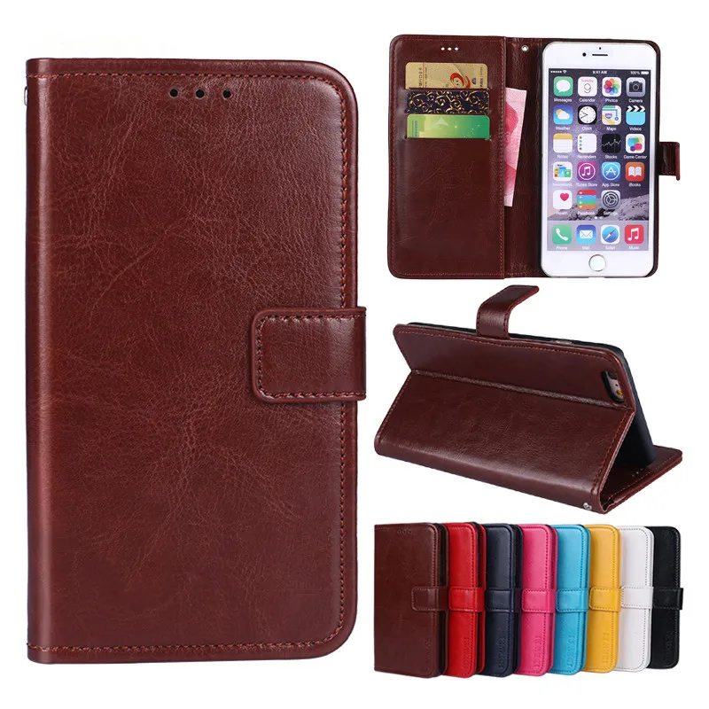 For iPhone 6 Plus Case Business Style Flip Wallet PU
