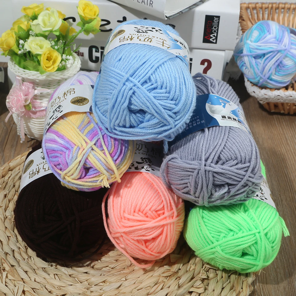 Mixed Job Lot 50g DK knitting Crochet Milk soft Baby cotton wool Yarn