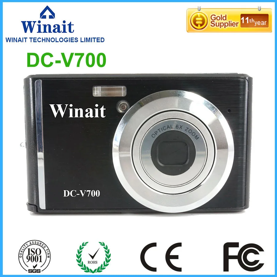 

Freeshipping 18mp 3X optical zoom DC-V700 digital camera 2.4'TFT LCD screen professional photo camera video camcorder