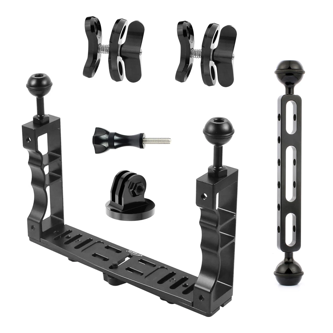 Underwater Tray Housings Arm Kit for Camera Holder Grip Diving Flash
