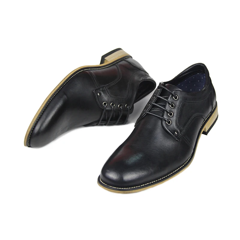 Men's Genuine Leather Shoes Extra Size 11 12 13 Top Head Leather Brand Dress Shoes Europe America Style Man Business