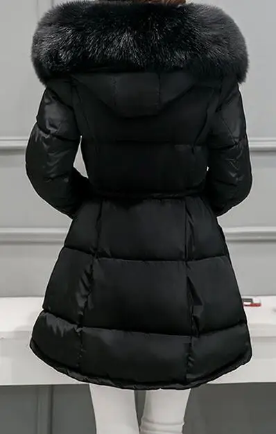 Manteau Longues Coton Noir S D'hiver Chaude rembourré Mode argent Femmes Cheveux Sac pu Lâche 2xl Stéréo Nouvelle Plume En Ciel 2019 Épaississement rose Vêtements Lourds 0qCRH0