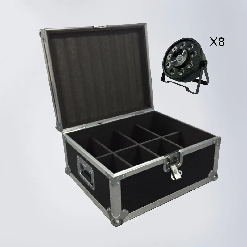 

FlightCase Wth 6/8/10/12/16Pcs LED Flat Par 9x10w+30w RGB 3IN1 DMX512 control disco lights professional stage DJ equipment