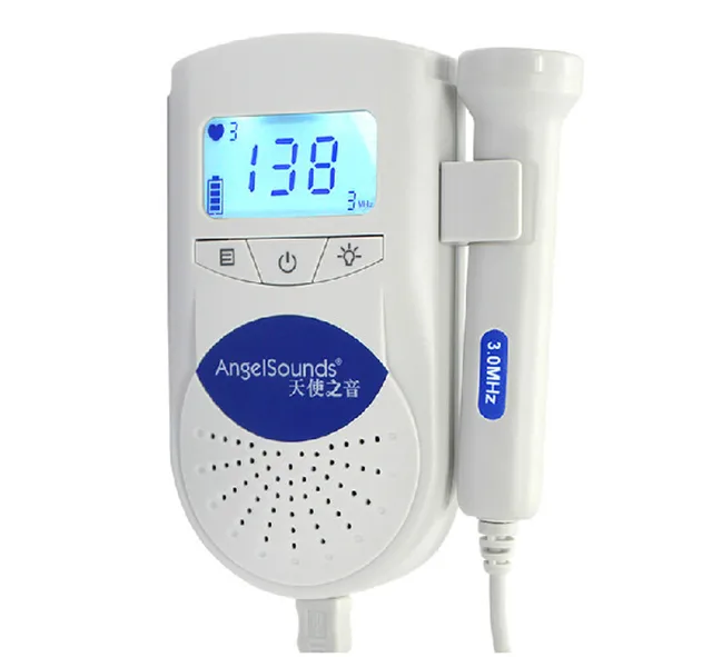 Angelsounds JPD 100S6, fetal heartbeat detector, phandheld doppler ultrasound, Digital Fetal
