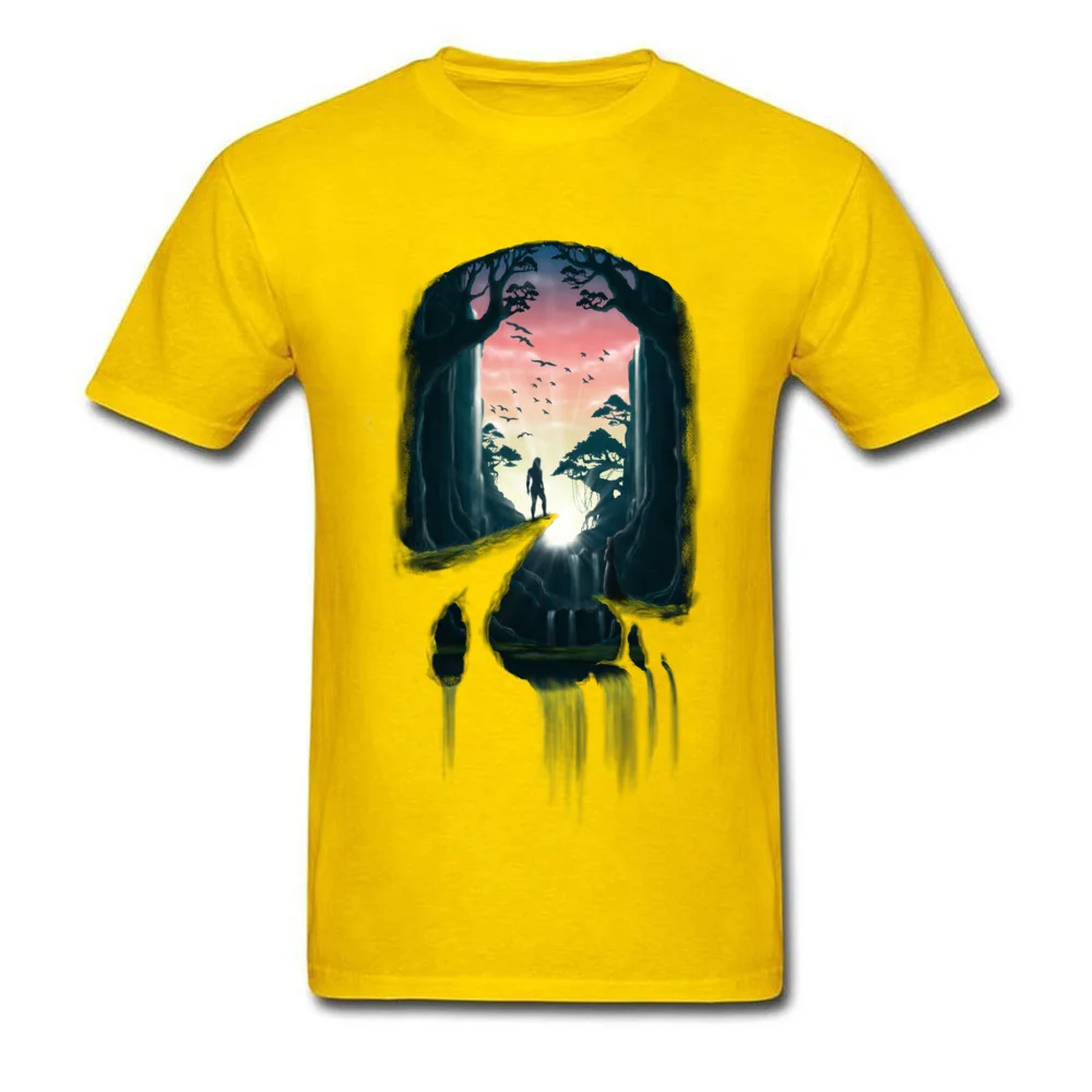 The Encounter T Shirt Short Sleeve Custom 2018 Men VALENTINE DAY Tops T Shirt Custom Tshirts O-Neck Pure Cotton The Encounter yellow