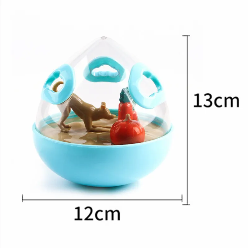 Interactive Dog Cat Food Treat Ball Bowl Toy Funny Pet Shaking Leakage Food Container Puppy Cat Slow Feed Pet Tumbler Toy - Цвет: 14