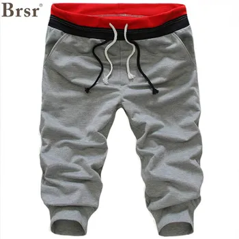 

2018 New Arrival Brsr Fashion Regular Low Calf-length Pants Harem Pants Midweight Flat Woolen Drawstring Pockets Pants