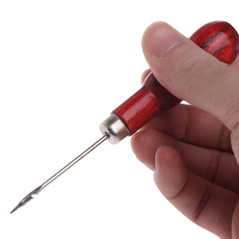 

Jewelry Awl Repair Tools Stainless Steel Wood Handle Bead Punches Sewing Pliers Jewelry Making