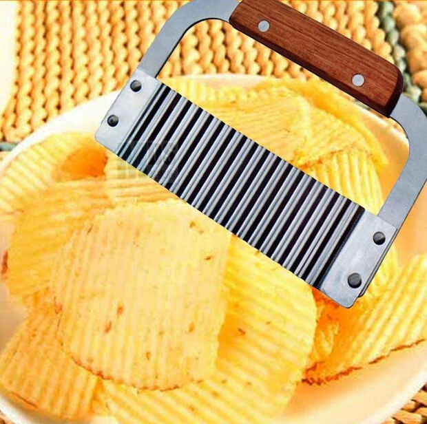 Freeshipping-150pcs-Crinkle-Cutter-Wax-Vegetable-Soap-Wavy-Cutter-Stainless-Steel-Potato-Chip-Dough-Carrot-Crinkle