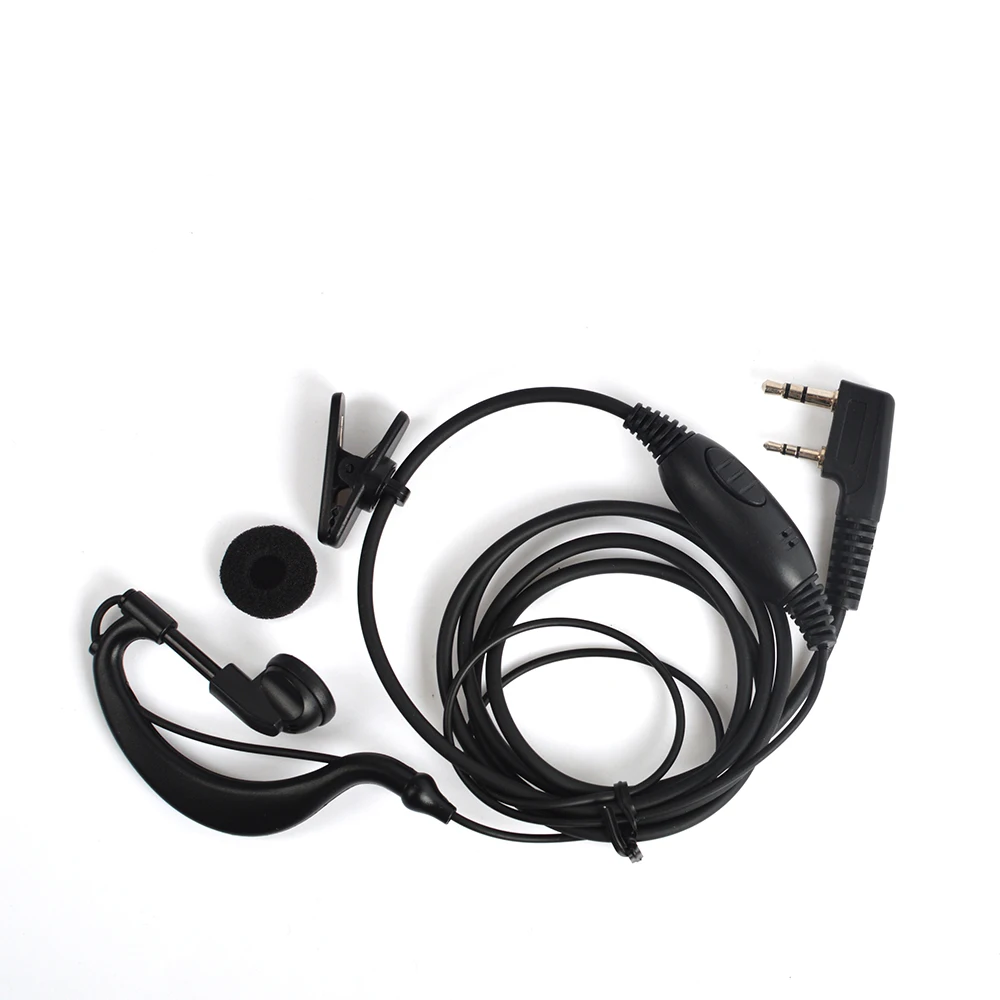 HYS 5pcs ham radio Black Earpiece Two Way Radio earphone Noise